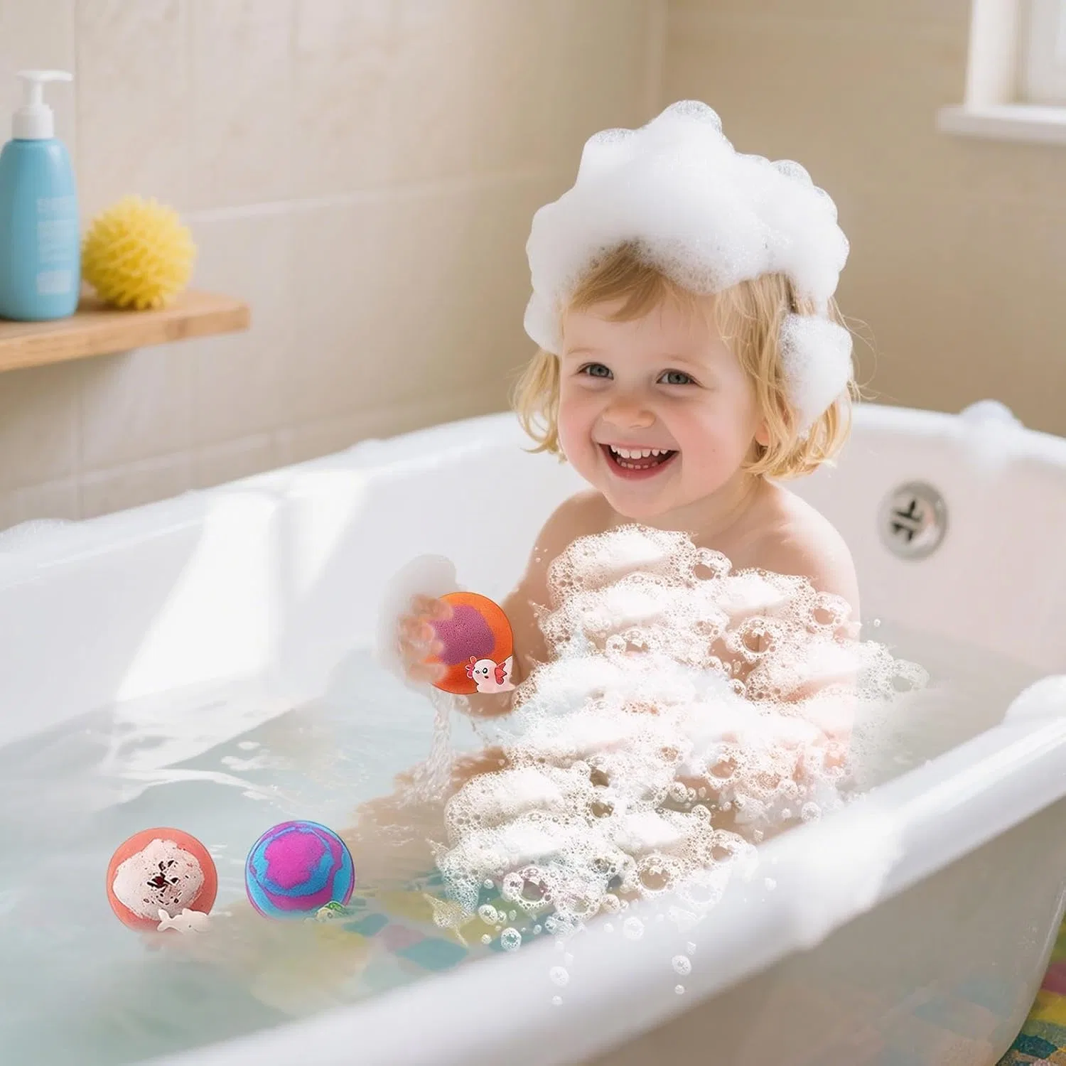 Набор пенных шаров для ванны, 12 шт, Generisch — фото 2