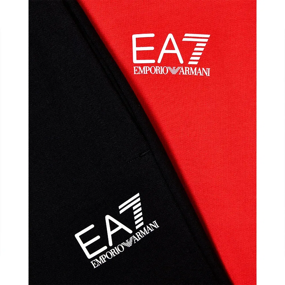 Детский спортивный костюм для мальчиков с капюшоном EA7 EMPORIO ARMANI, Black — фото 3