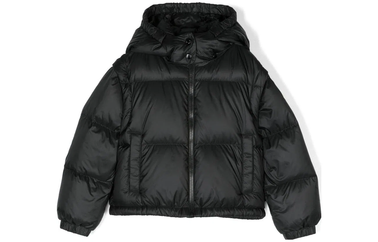 Детское пуховое пальто Moncler, Черный