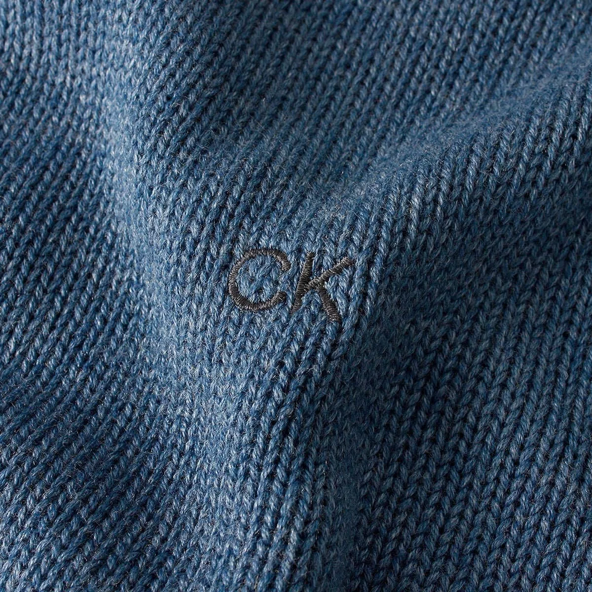 Мужской свитер с круглым вырезом Calvin Klein, Marl Denim — фото 4