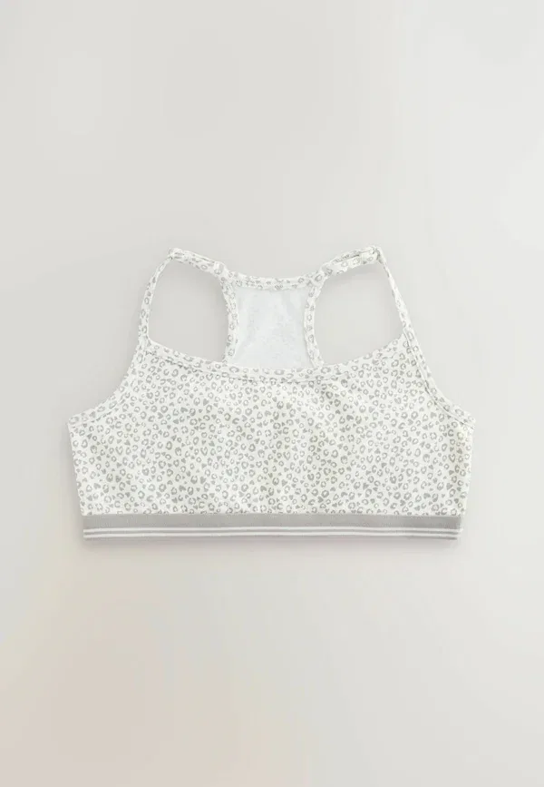 Бюстгальтер без косточек, полосатый, Regular fit - crop 3 pack, Next, кремовый — фото 4