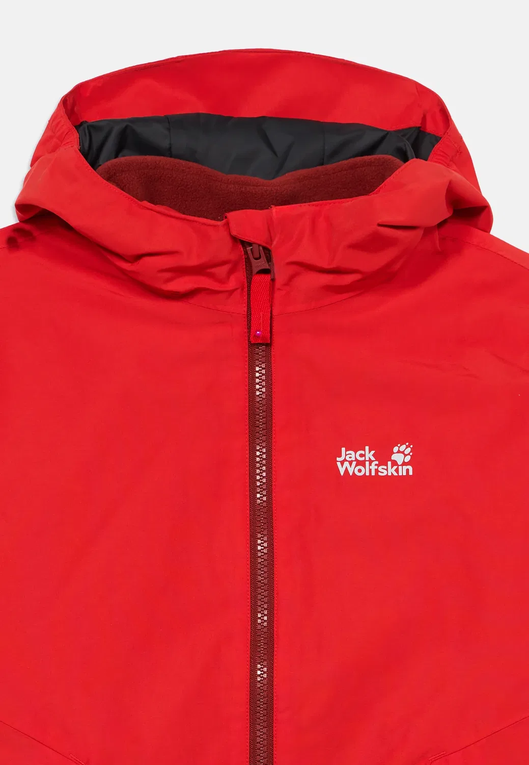 Куртка унисекс Iceland 3in1 jkt k - куртка для активного отдыха Jack Wolfskin, Siren Red — фото 3