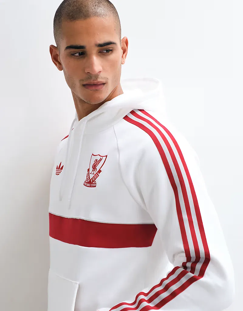 Худи-свитшот Adidas Performance Liverpool FC Originals, белый — фото 3