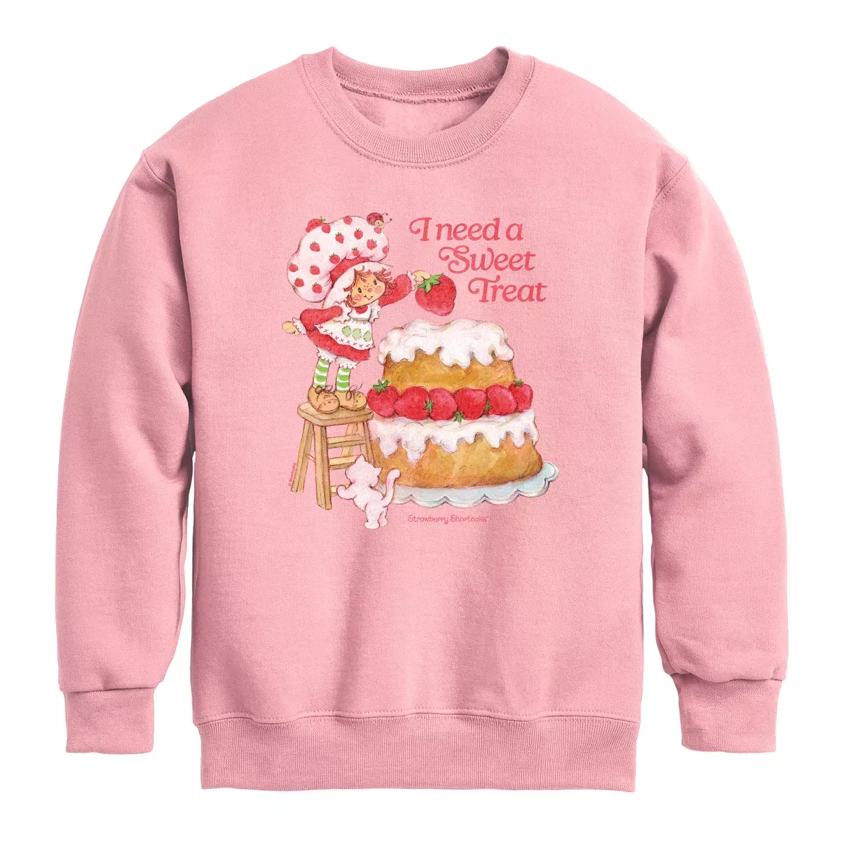 Детское худи для девочек с принтом Sweet Treat Strawberry Shortcake, Mauve