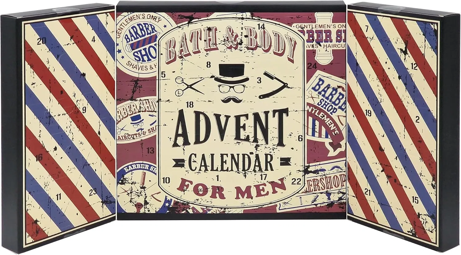 Набор для ухода Advent Calendar для мужчин, matrasa, 24 отделения, Мужская книга — фото 2
