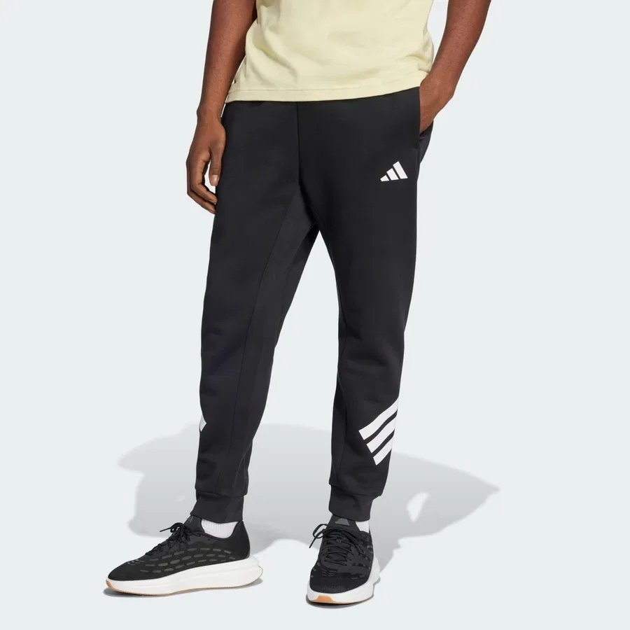 Спортивные брюки с зауженным кроем и манжетами Future Icons 3-Stripes adidas, Черный