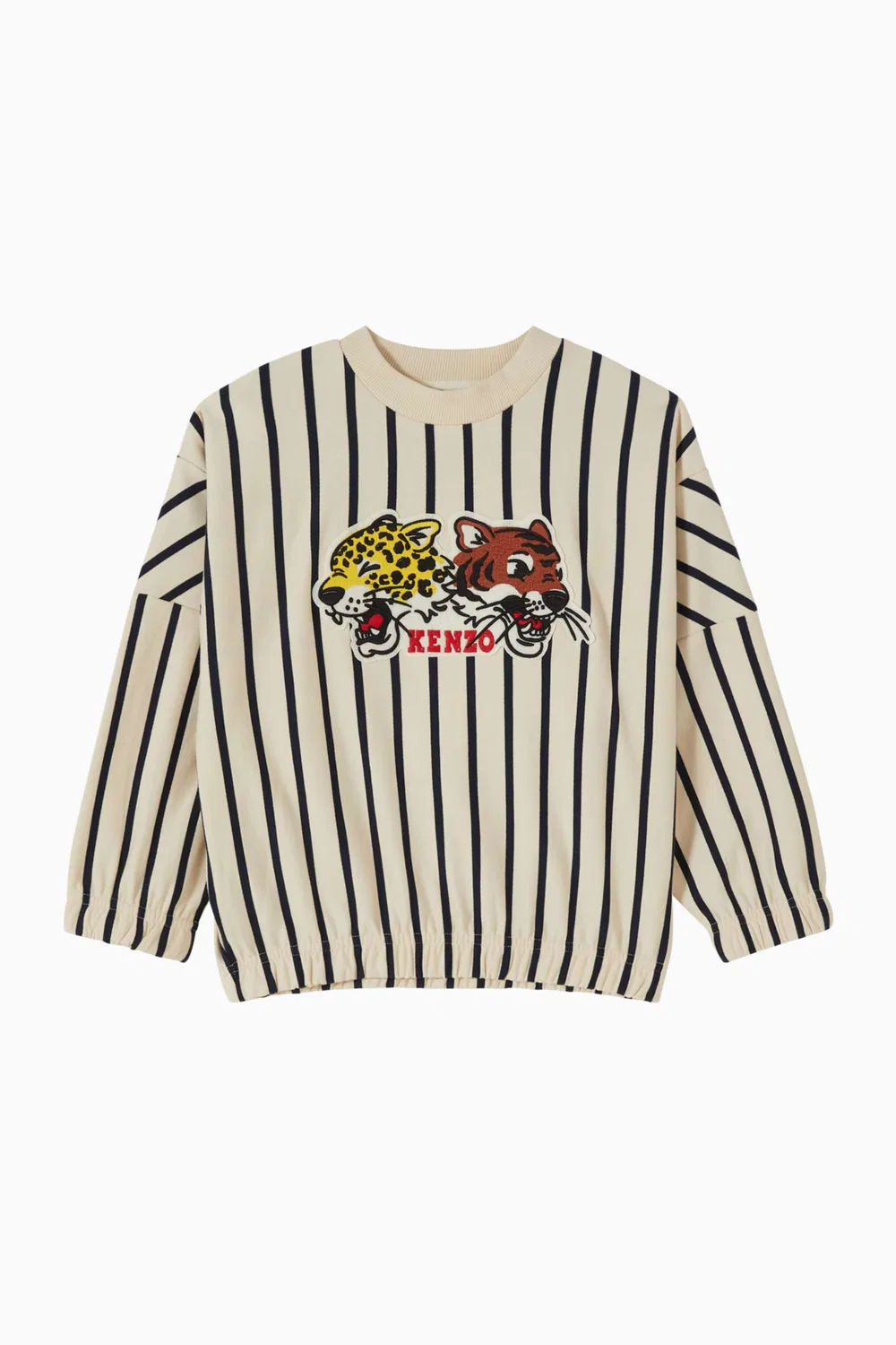 Свитшот хлопковый с принтом в полоску KENZO KIDS