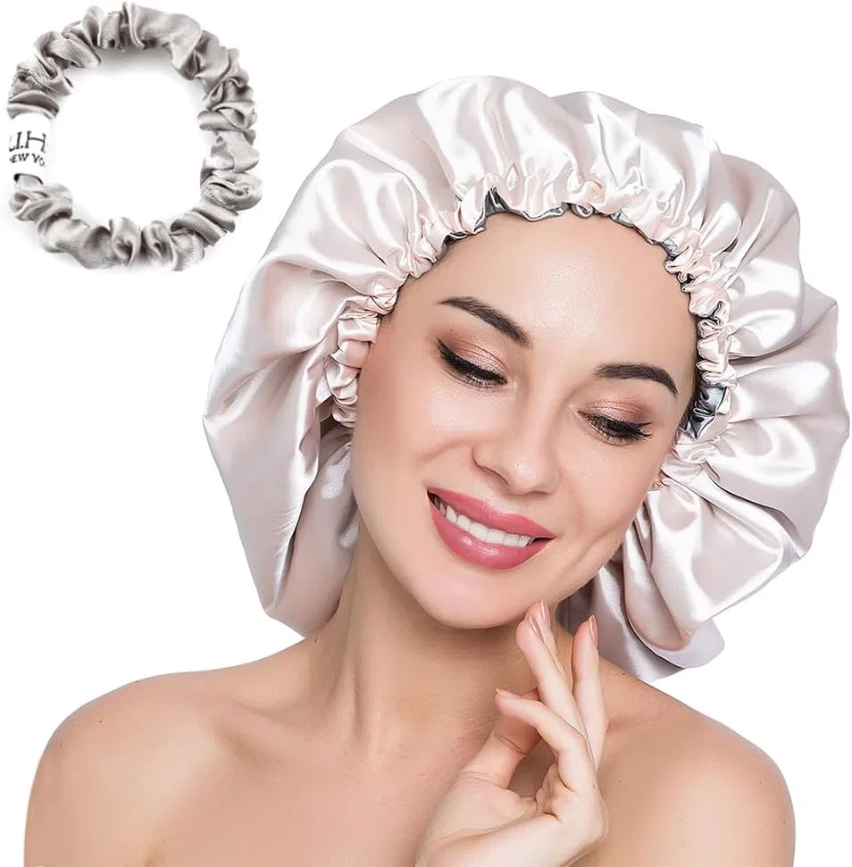 Шапочка для душа ELIHAIR, двойной слой, XL, серый