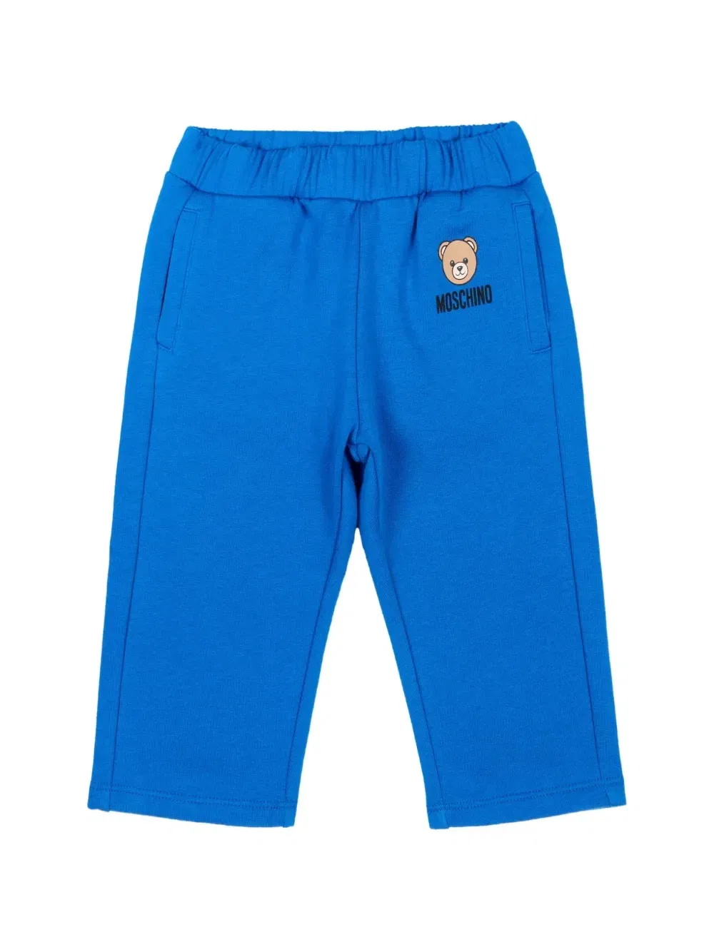 Спортивные штаны с логотипом в виде медведя Тедди Moschino Kids, синий