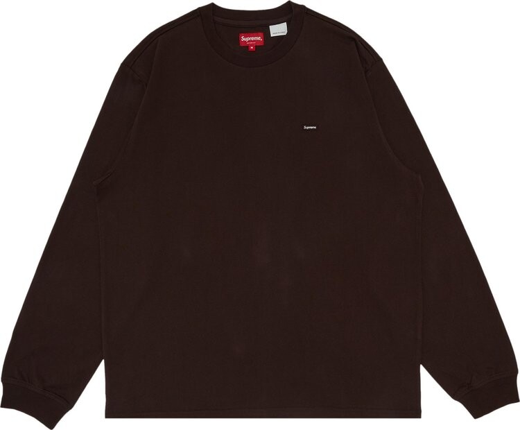 

Лонгслив Supreme Small Box Long-Sleeve Tee 'Dark Brown', коричневый