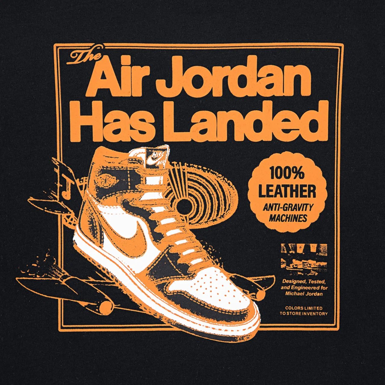 Футболка для мальчиков Jordan Has Landed, черный/красный — фото 4