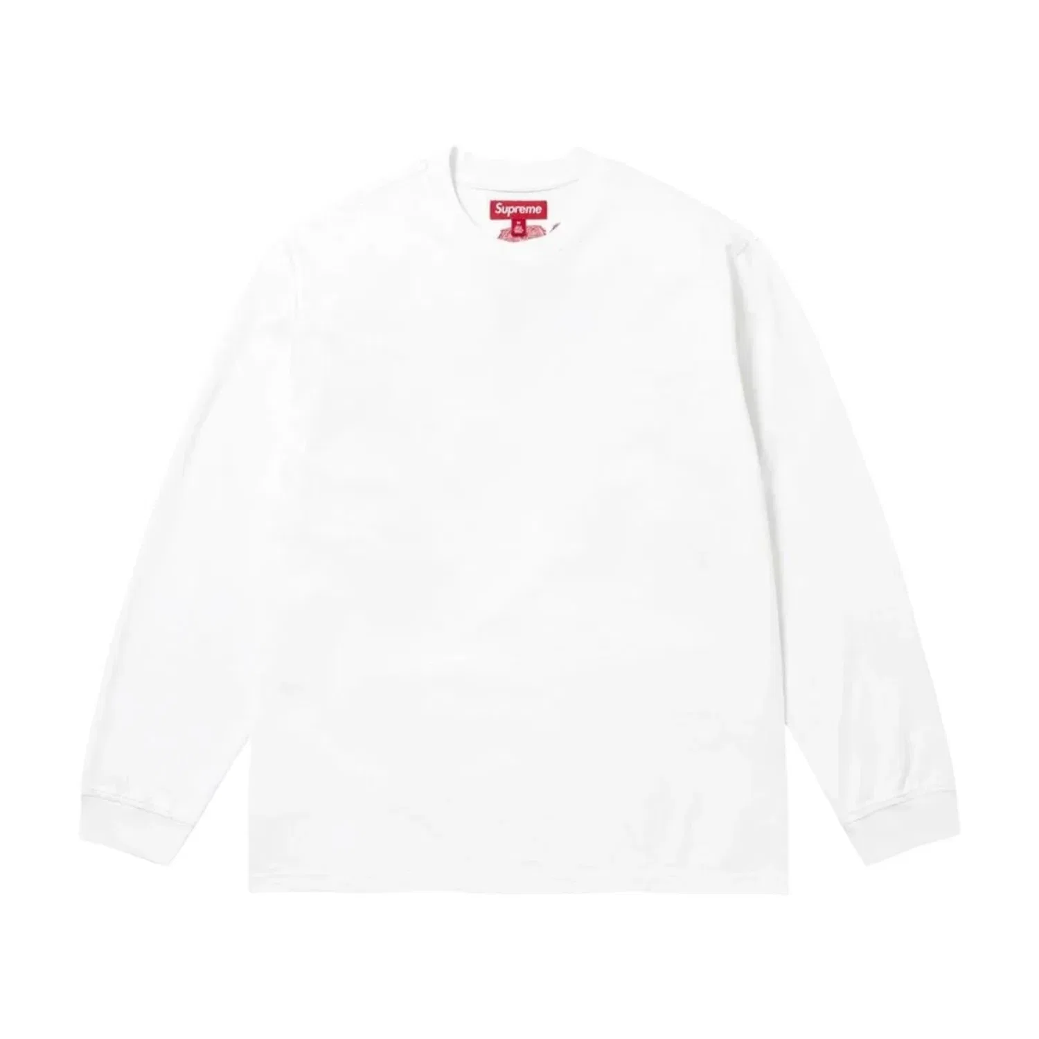 Мужская футболка FW26 Intarsia L/S T-Shirt 'White' Supreme, белый — фото 2