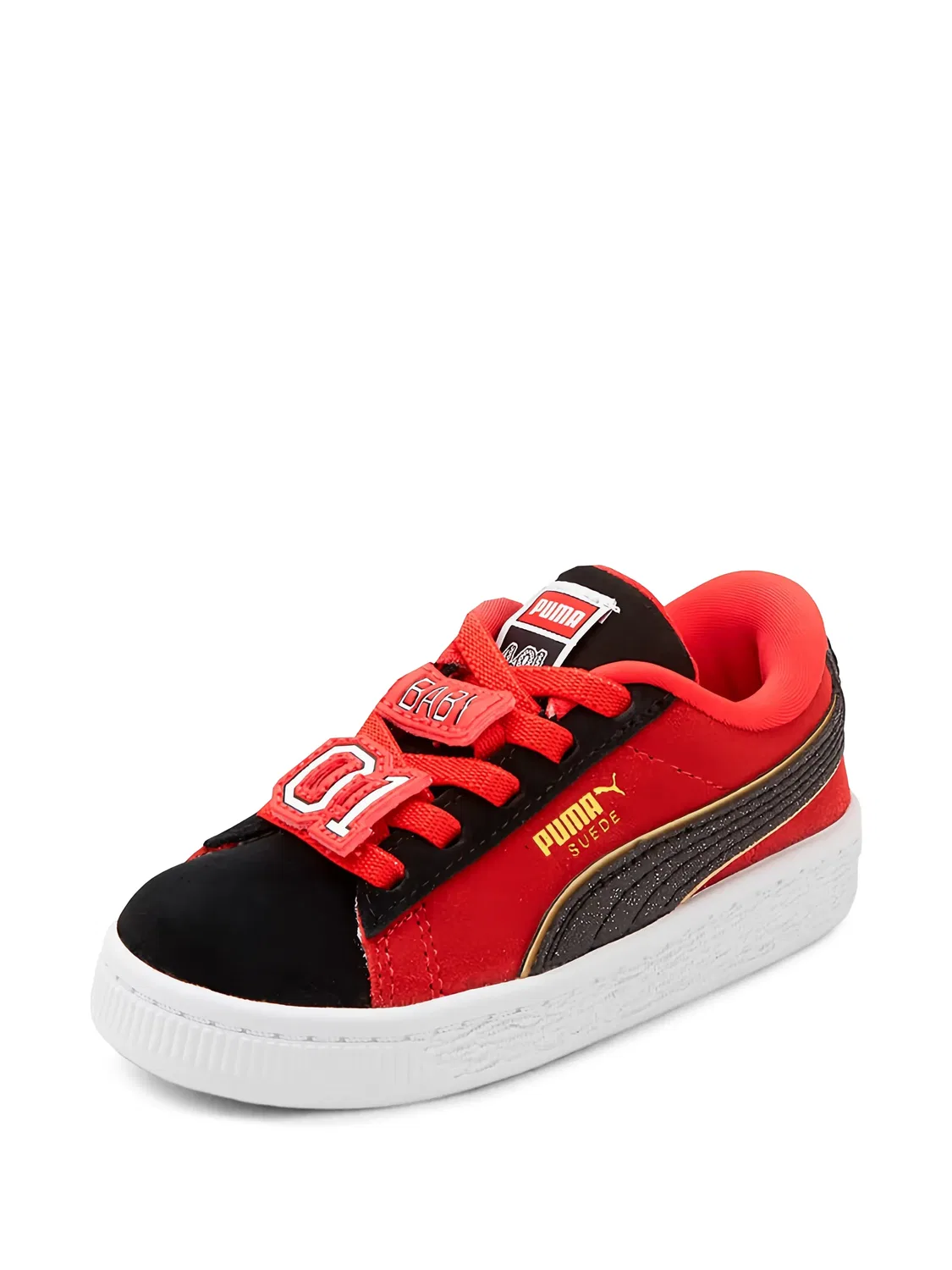 Замшевые кеды Suede красного цвета PUMA, красный