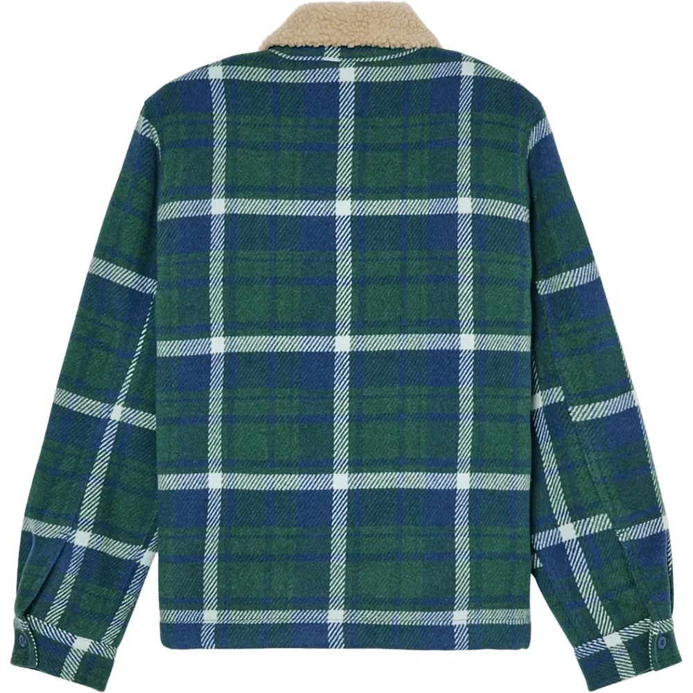 Детская куртка-харингтон флисовая Quiksilver DNA Sherpa Harrington, Green — фото 2