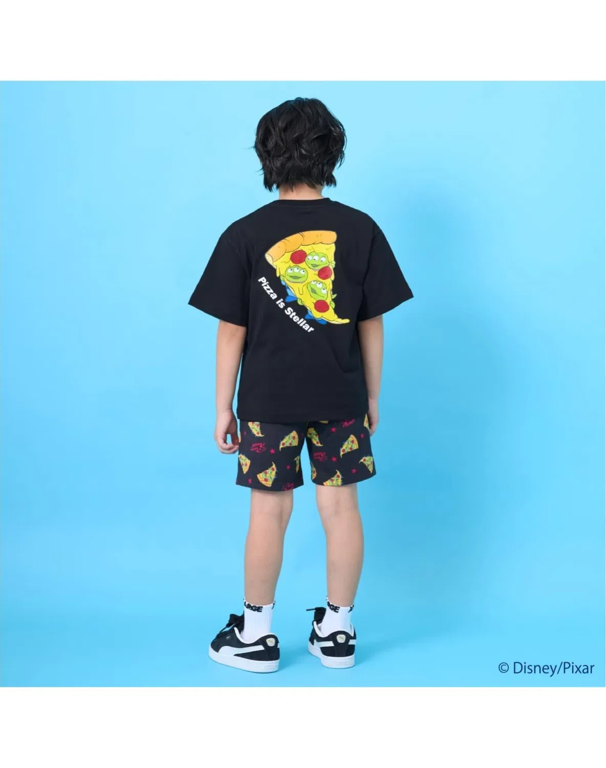 Детская футболка с коротким рукавом Pizza Planet Toy Story XLARGE KIDS, Black