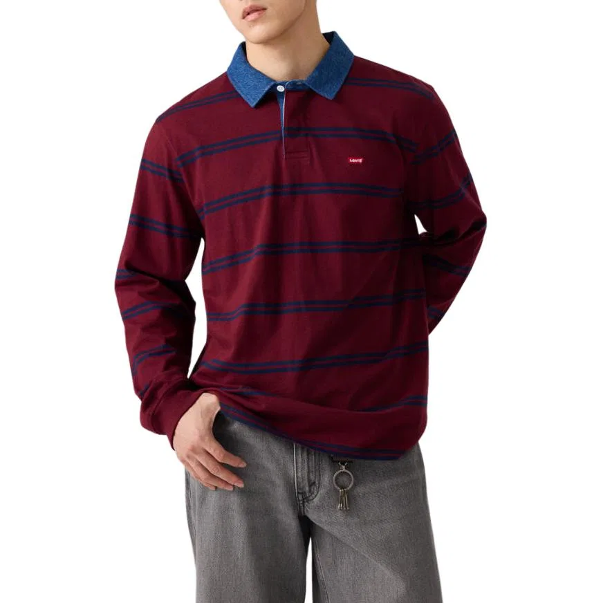 Мужское поло Burgundy Levi's, Burgundy
