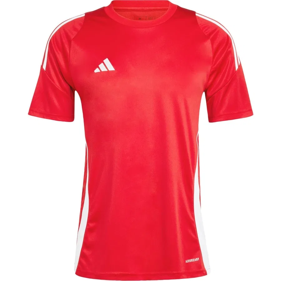 Футболка спортивная с длинным рукавом TIRO24 JSY IS1016 adidas, Красно-белый — фото 3
