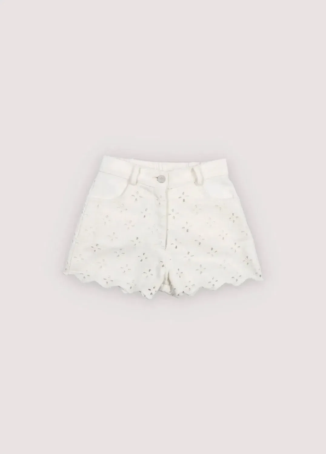 Детские шорты для девочек с вышивкой Camelia The New Society, Pure Cloud Denim — фото 2