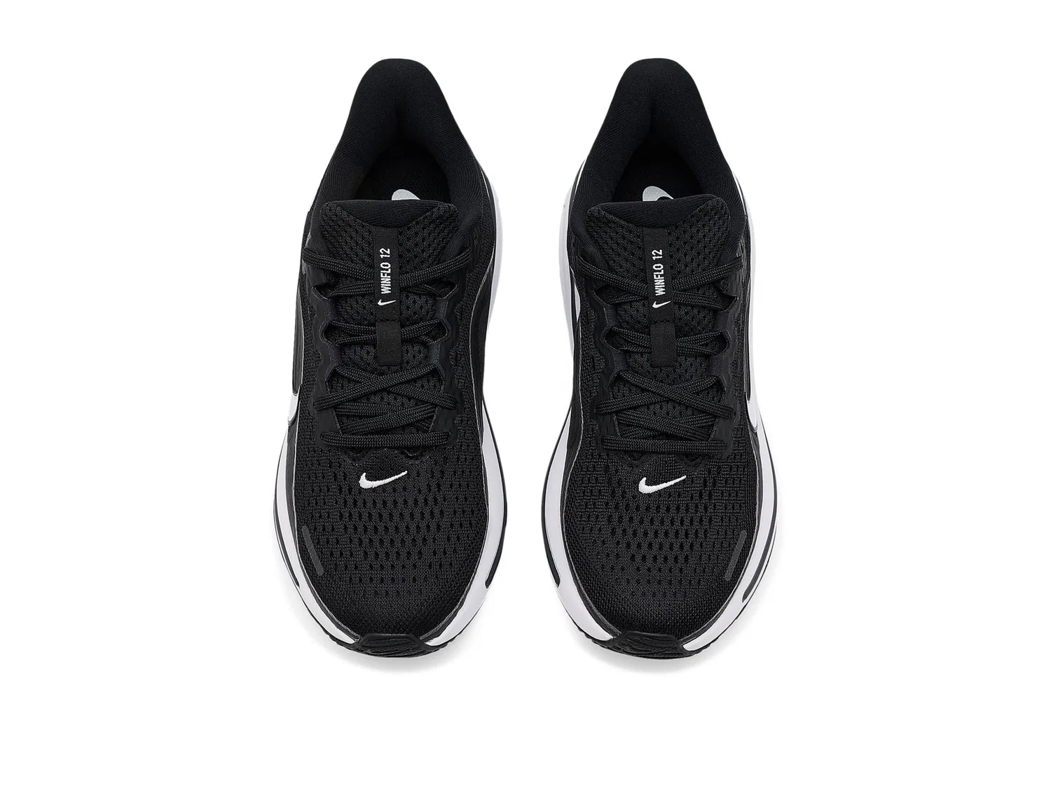 Кроссовки Winflo 12 (для маленьких и больших детей) Nike Kids, Black/White/Dark Smoke Grey/Black — фото 3