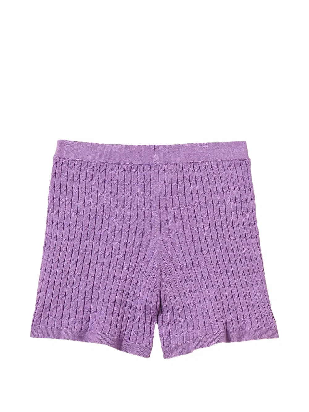 Шорты фактурной вязки Twinset Kids, фиолетовый — фото 2