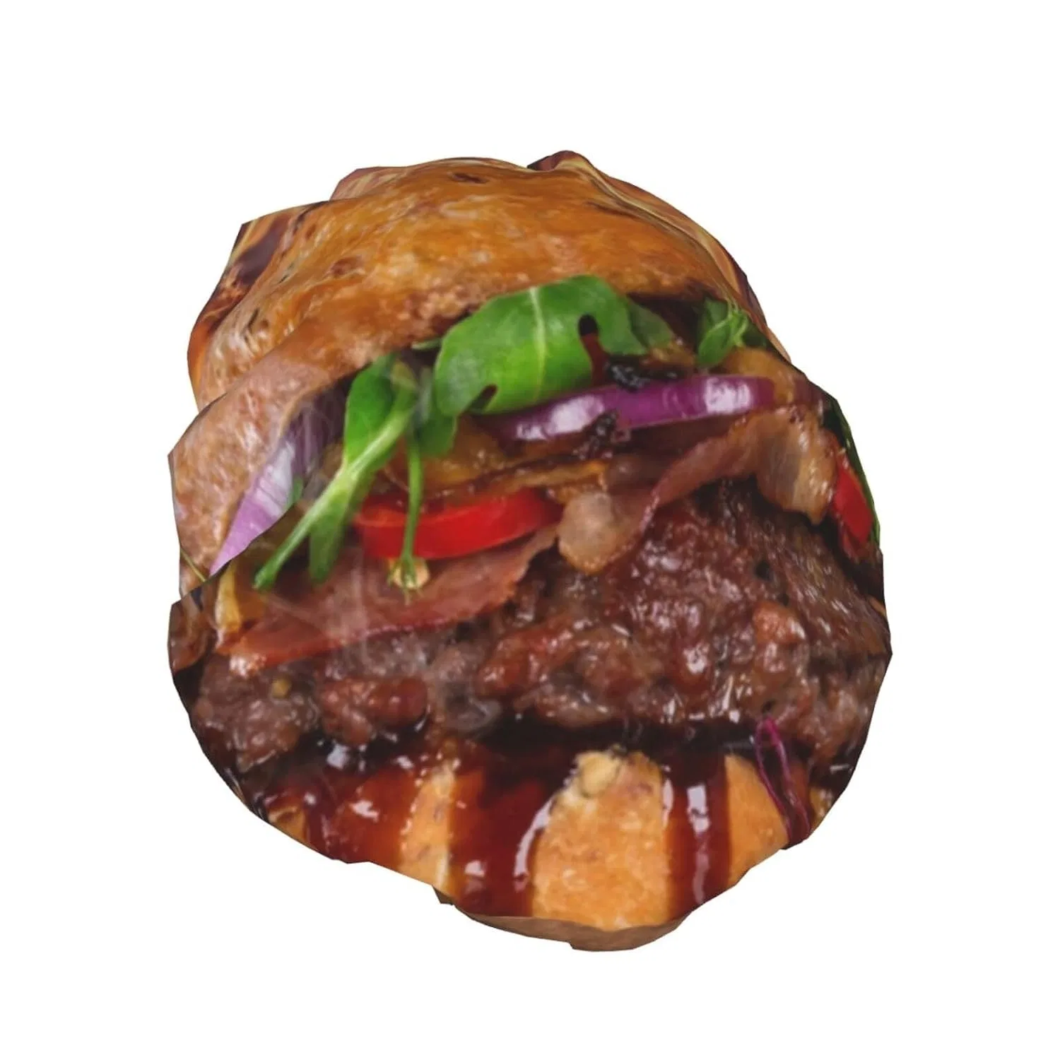 Шапочка для душа с принтом Hamburger Steak, OPSREY, диаметр 27 см — фото 2