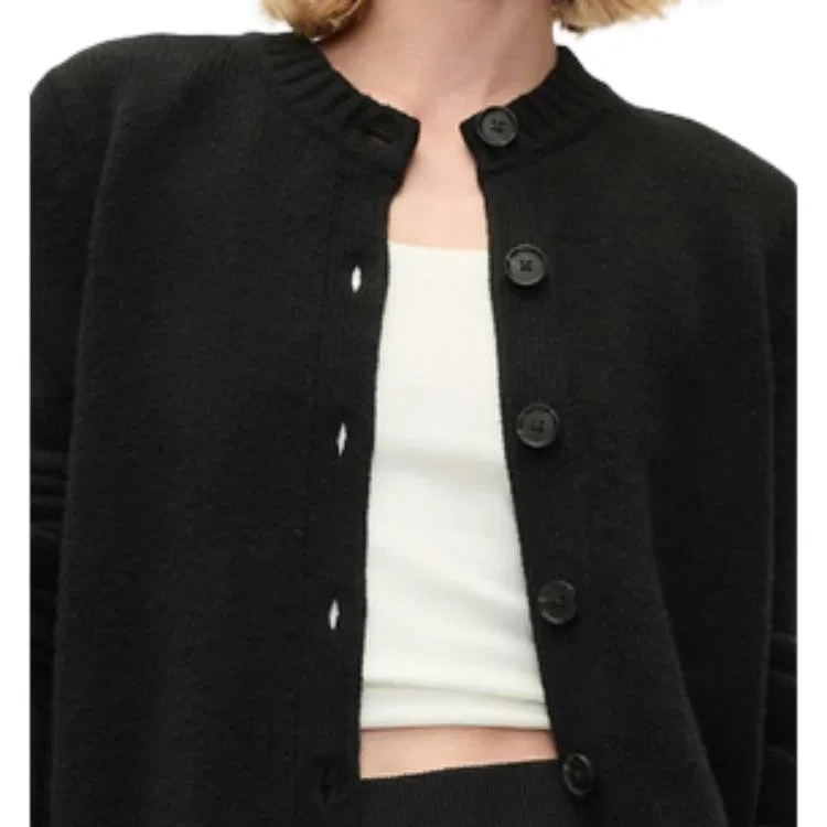 Женский свитер с круглым вырезом, GAP, Black — фото 4