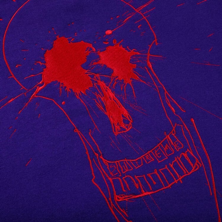 Толстовка Supreme Ralph Steadman Skull Hooded Sweatshirt 'Purple', фиолетовый — фото 4
