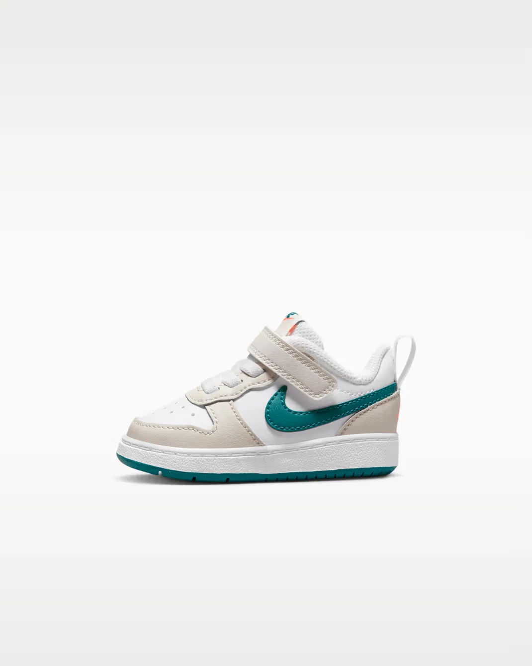Детская/подростковая обувь Nike Court Borough Low 2, Phantom/White/Total Orange/Bright Spruce
