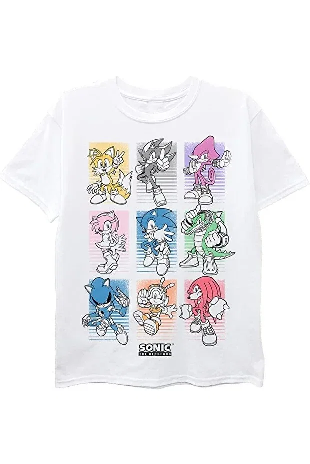 Детская футболка для мальчиков с принтом Sega sonic hedgehog Galashop, White