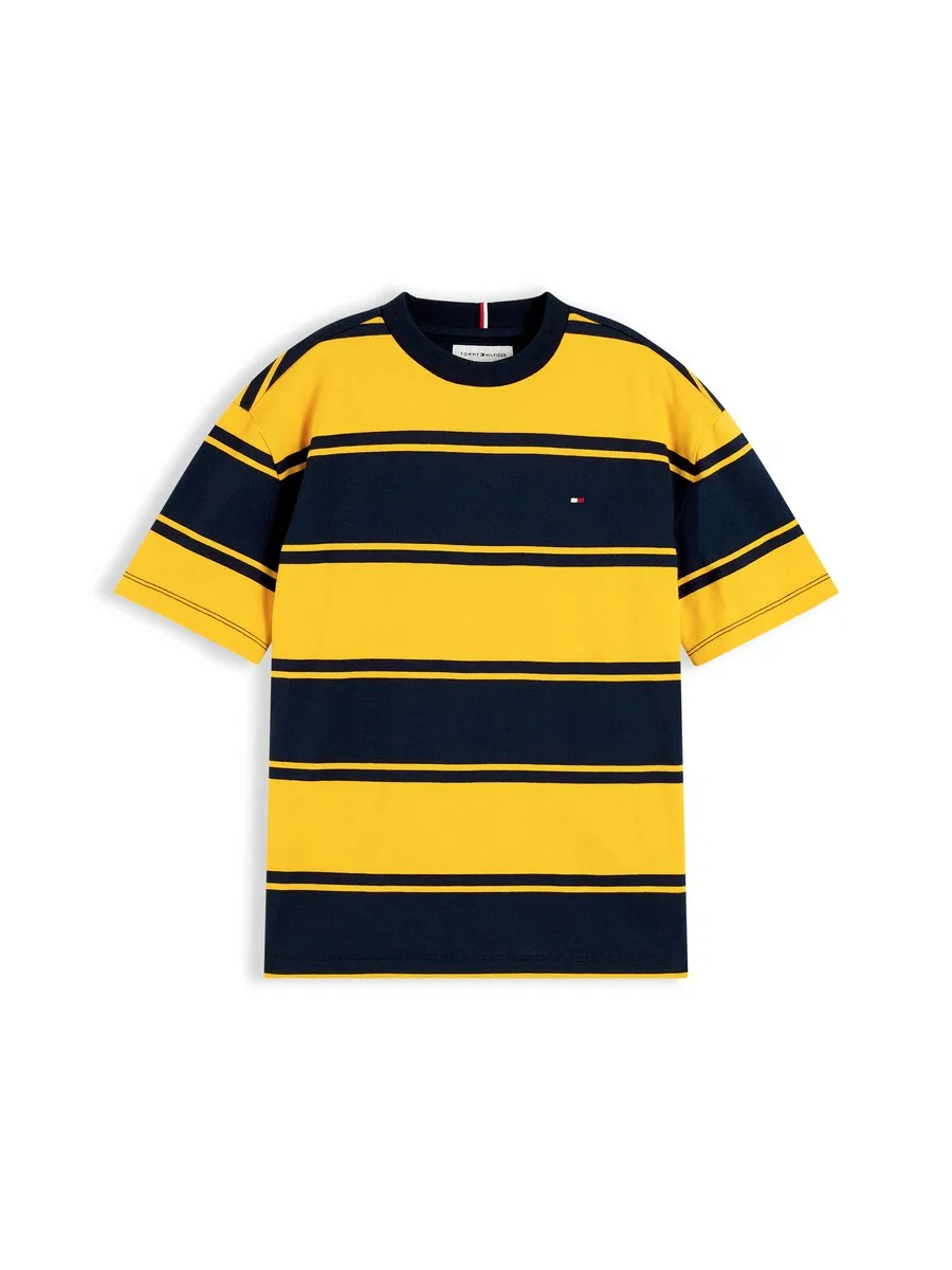 Футболка TOMMY HILFIGER 'ESSENTIAL' цвета карри