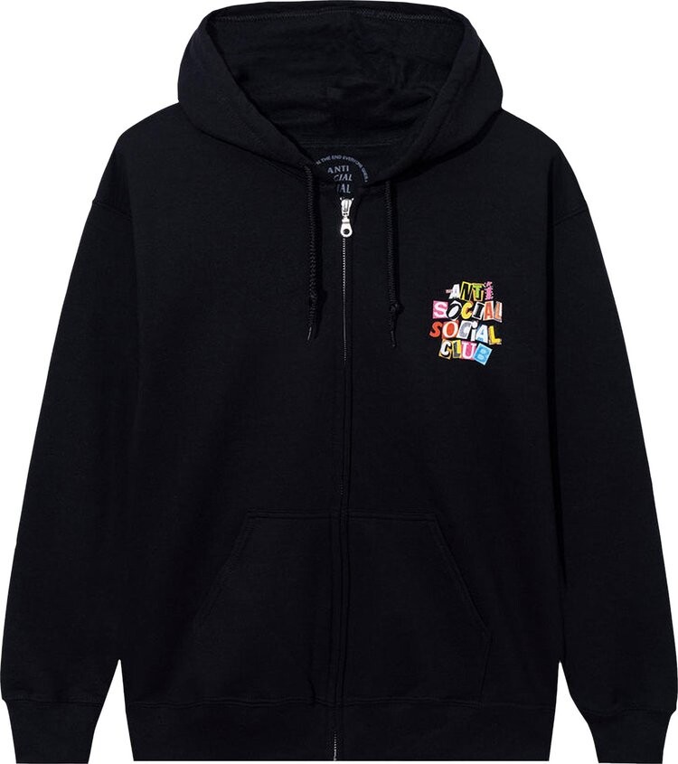 

Худи Anti Social Social Club Torn Pages Of Our Story Zip Hoodie 'Black', черный