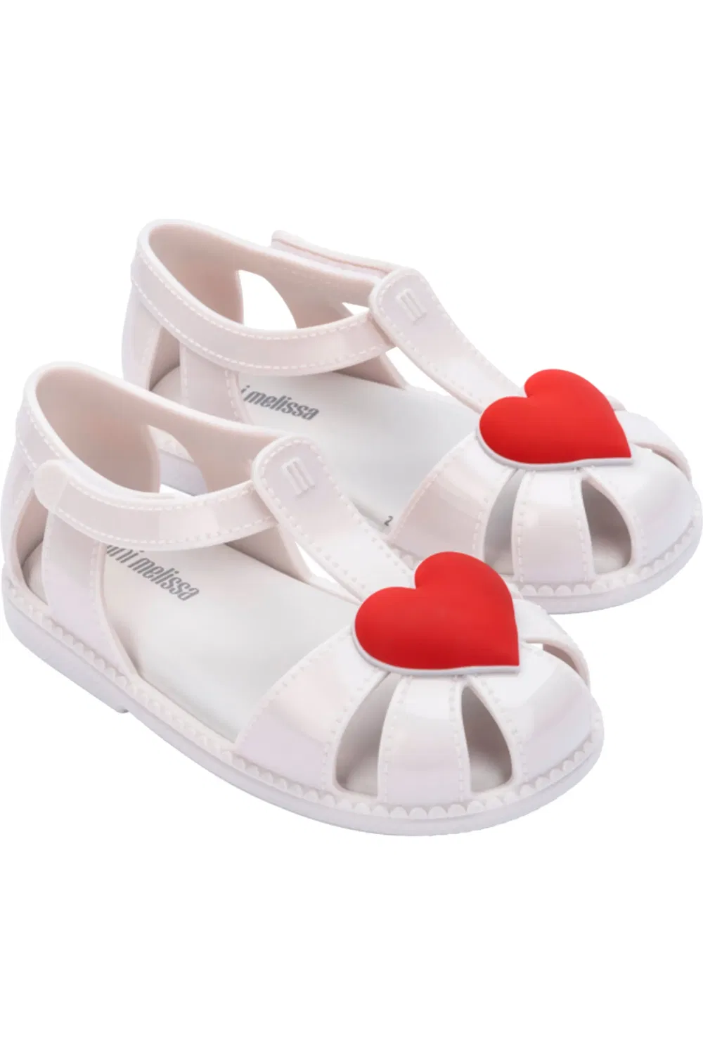 Сандалии детские на мягкой подошве Hip Heart Mini Melissa, White Metallic