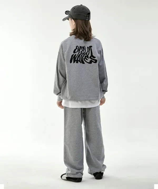 Спортивный костюм из футера, оверсайз, Ocelot Junior, серый