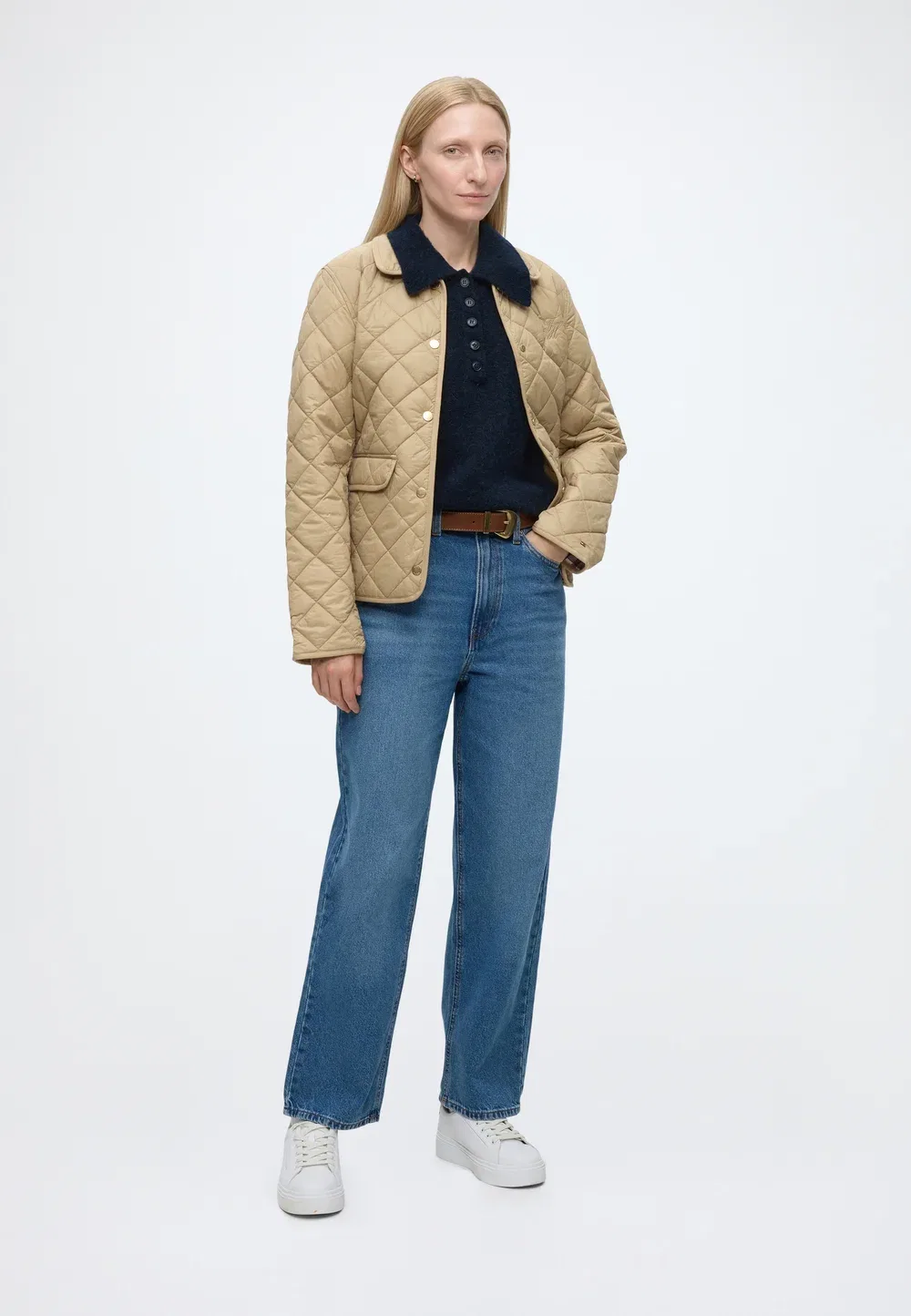 Теплая стеганая куртка LW - легкая стеганая куртка Tommy Hilfiger, Camel — фото 2
