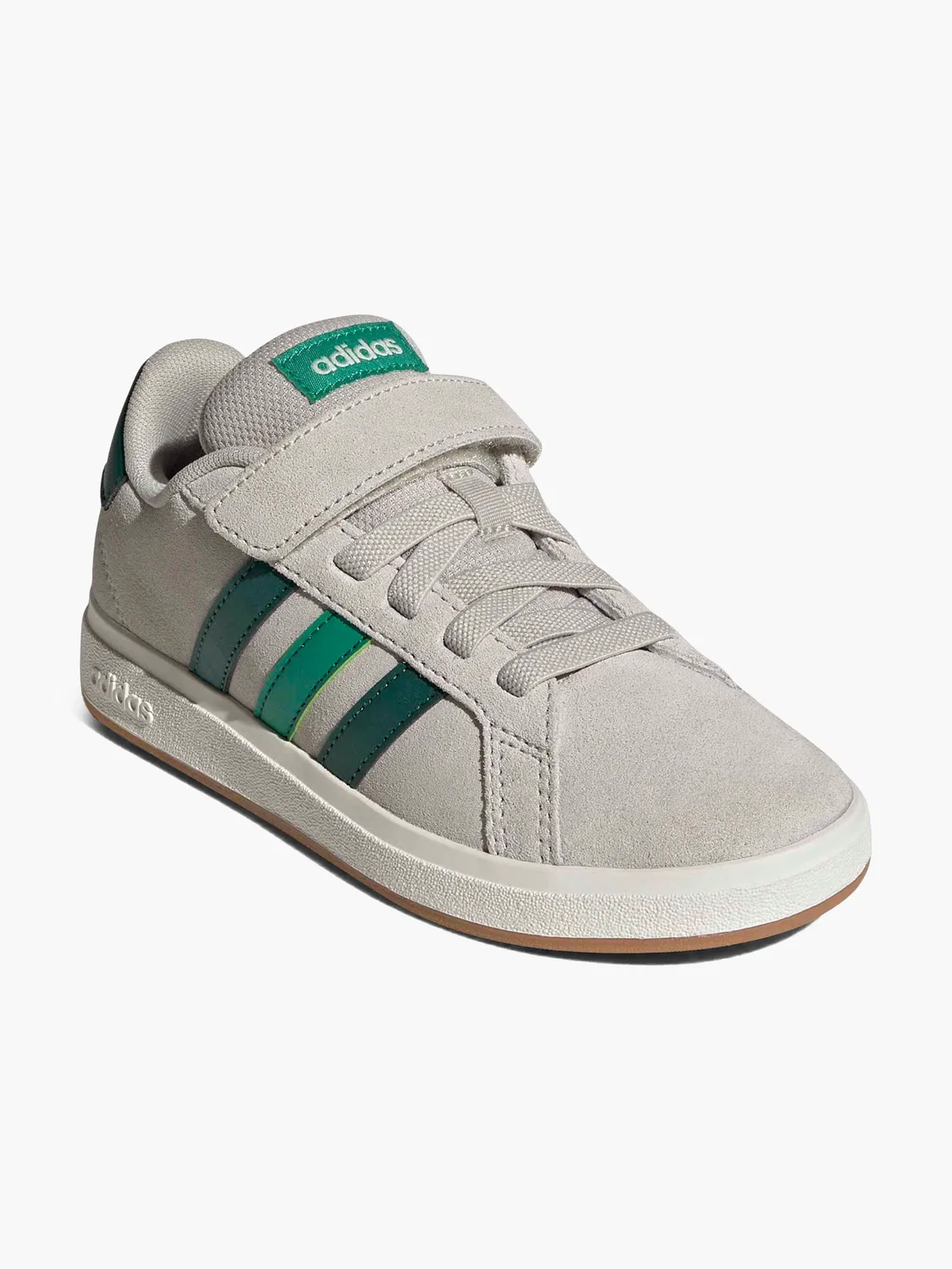 Кроссовки для мальчиков на шнуровке и липучке Adidas, зеленый — фото 2