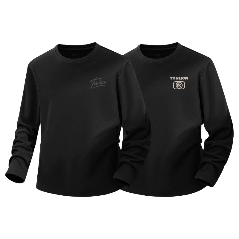 Детский комплект футболок с принтом Tonlion, Black Burgundy Floral