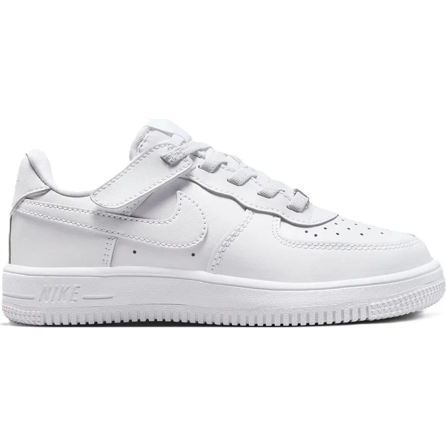 Кроссовки детские с липучкой Air Force 1 Easyon Af1 Ps Leather, Nike, Белый