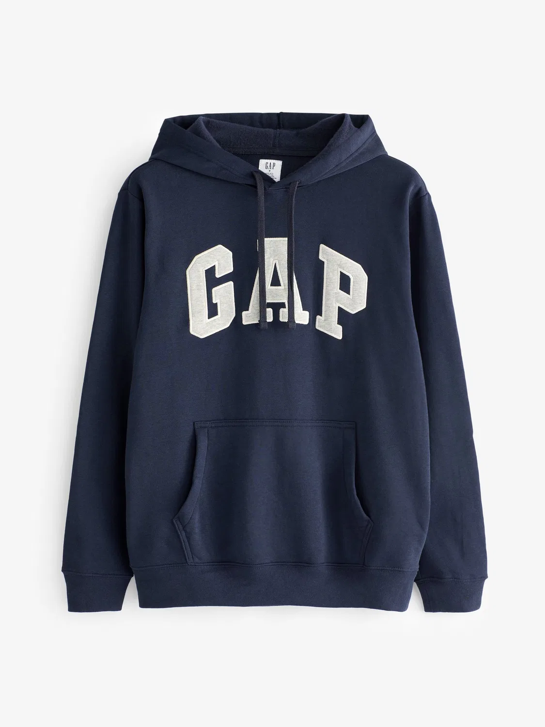 Худи Gap Navy Blue Overhead Logo Fleece Lined Hoodie, темно-синий — фото 4