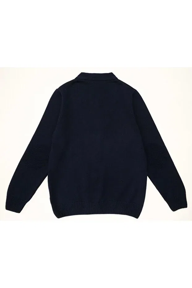 Детский кардиган для мальчиков классический Doctor Junior, Navy Blue — фото 3