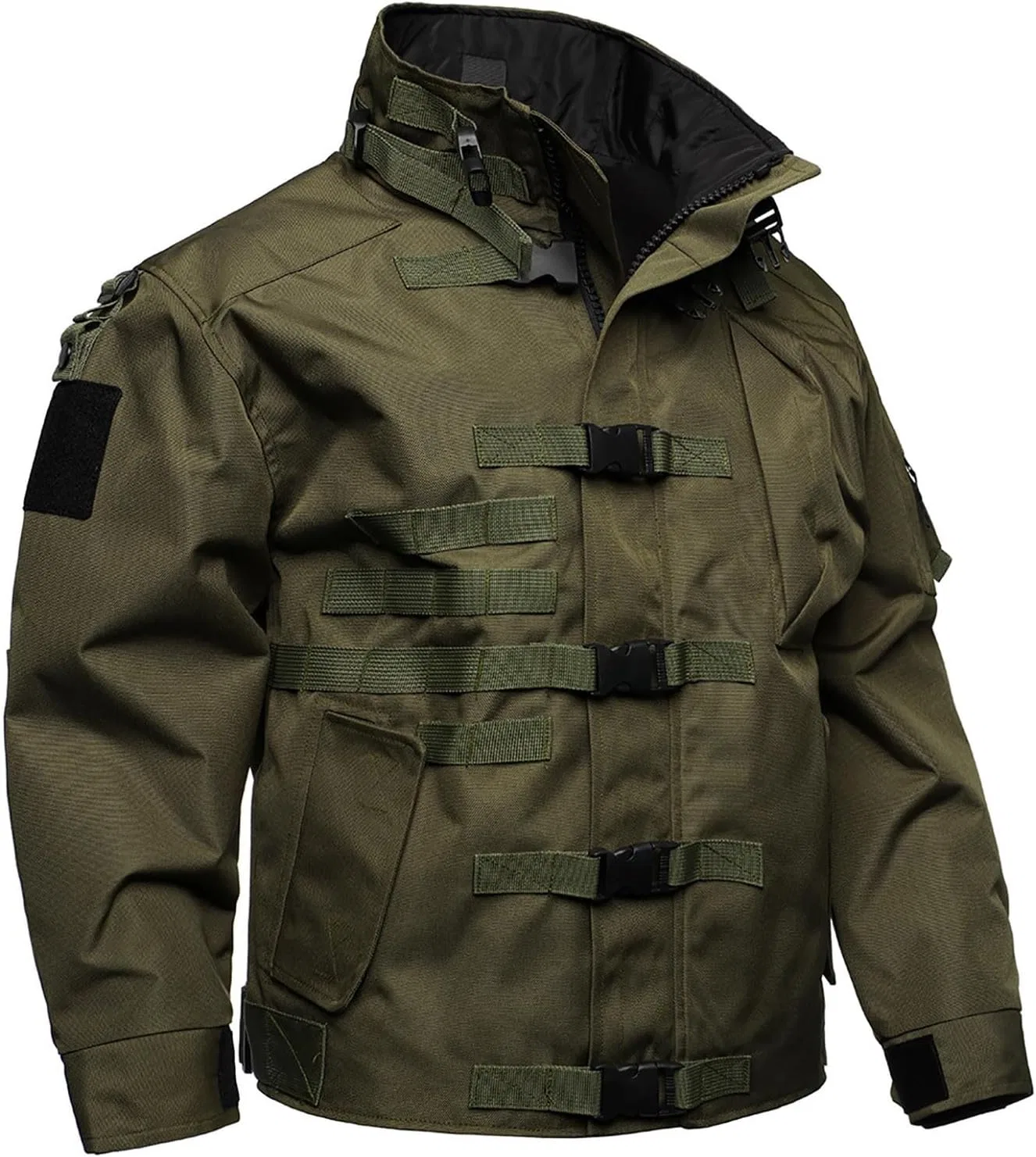Мужская ветровка с длинным рукавом, Multi Pockets, зелёный