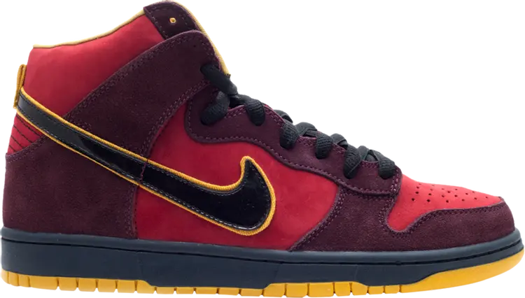 

Кроссовки Nike Dunk High Premium SB 'Iron Man', красный