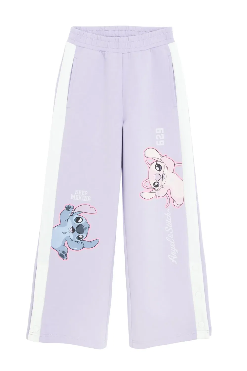 Детские джоггеры с принтом Stitch and Angel Cool Club, Violet