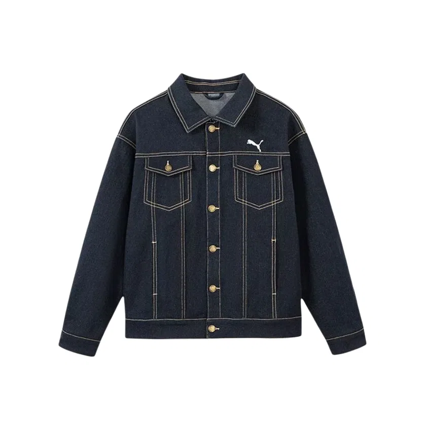 Детская футболка с лацканами Denim Dark Blue 88301 PUMA, Denim Dark Blue