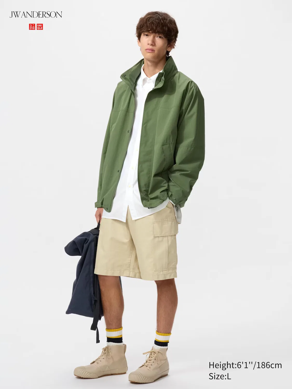 Шорты Uniqlo, карго, бежевый