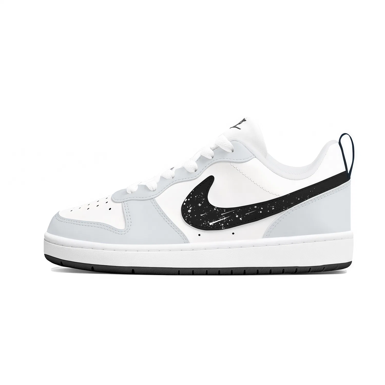Детские кроссовки-скейтборд с низким верхом Nike Court Borough, Цвет Black White