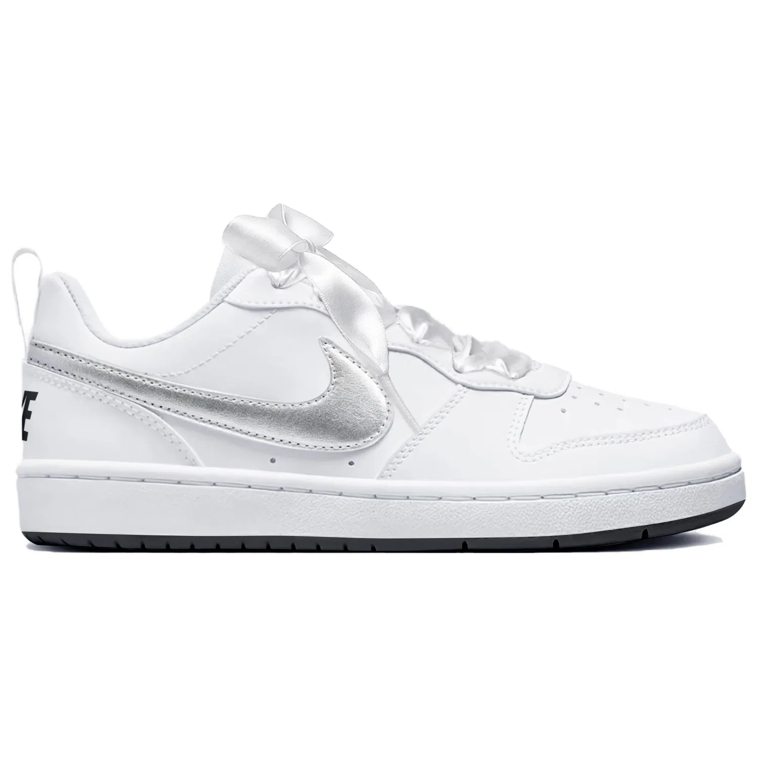 Детские кроссовки-скейтборд низкие Nike Court Borough Silver White, Белый — фото 3