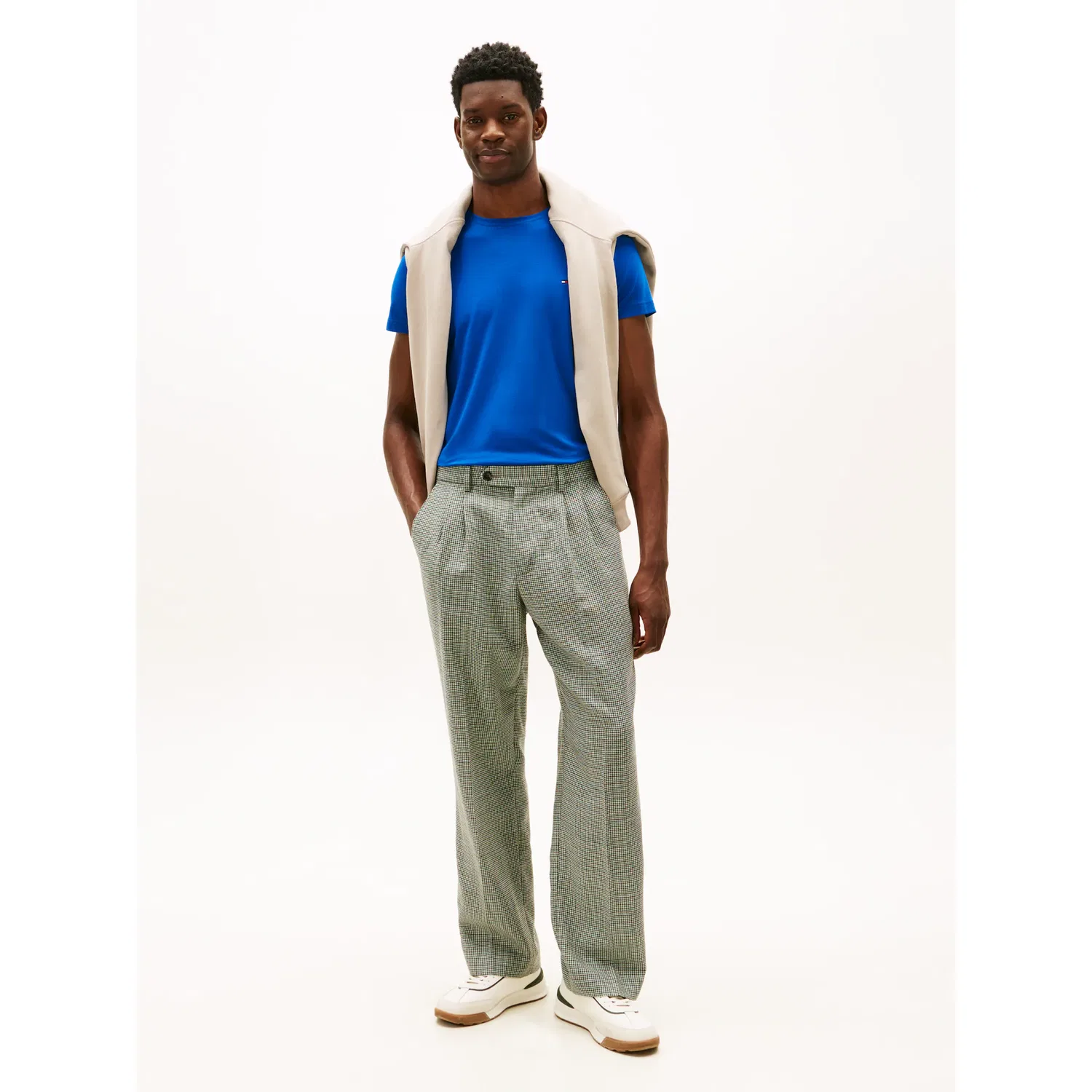 Мужская футболка slim fit Tommy Hilfiger, Vibrant Indigo — фото 3