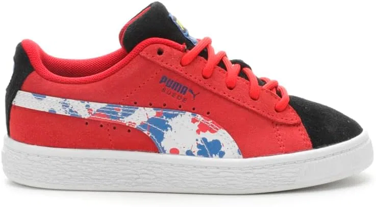 Детские кроссовки для мальчиков с принтом Suede Splash PUMA, Red