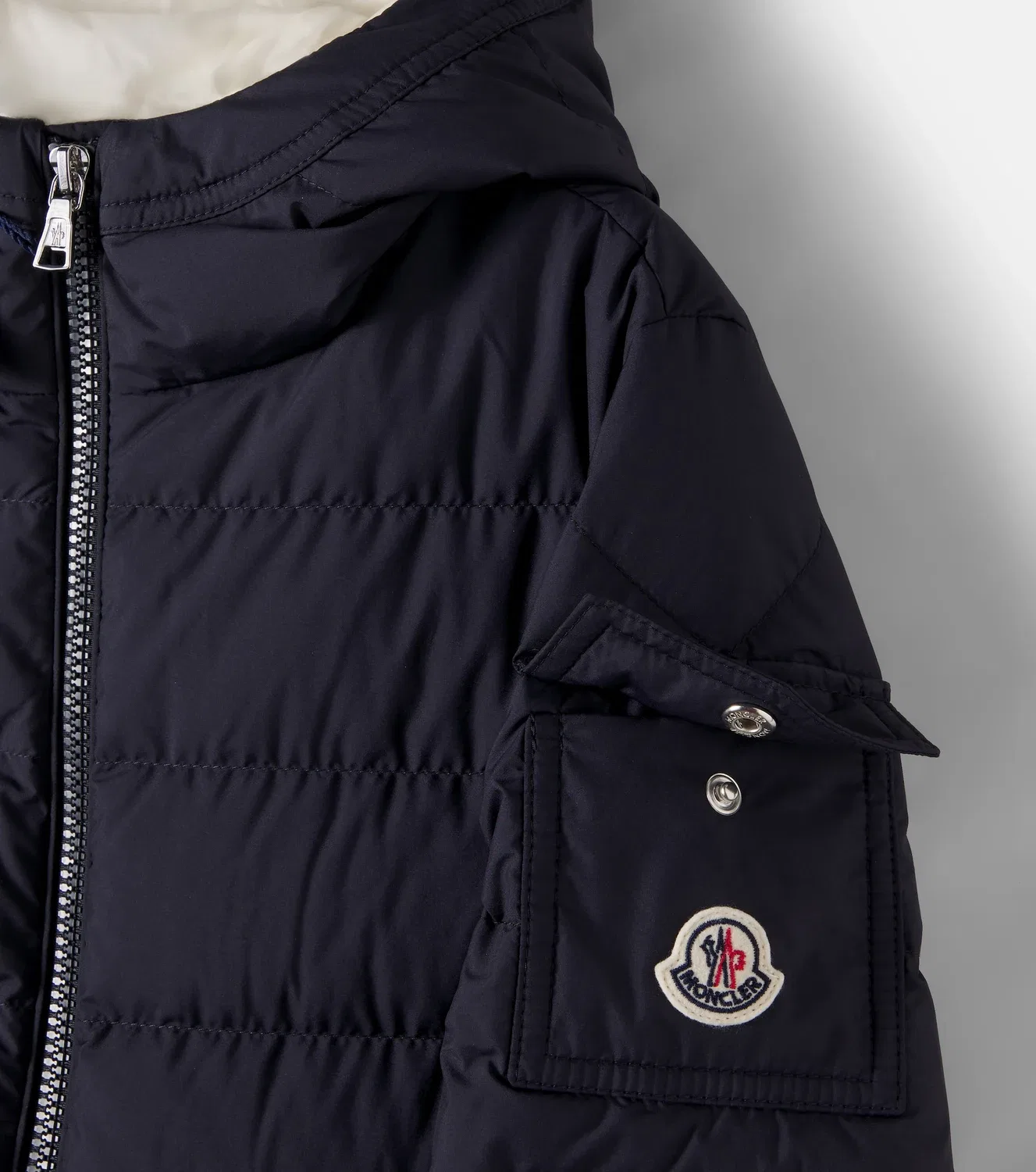 Пуховик с капюшоном Brannock Moncler Enfant, синий — фото 4