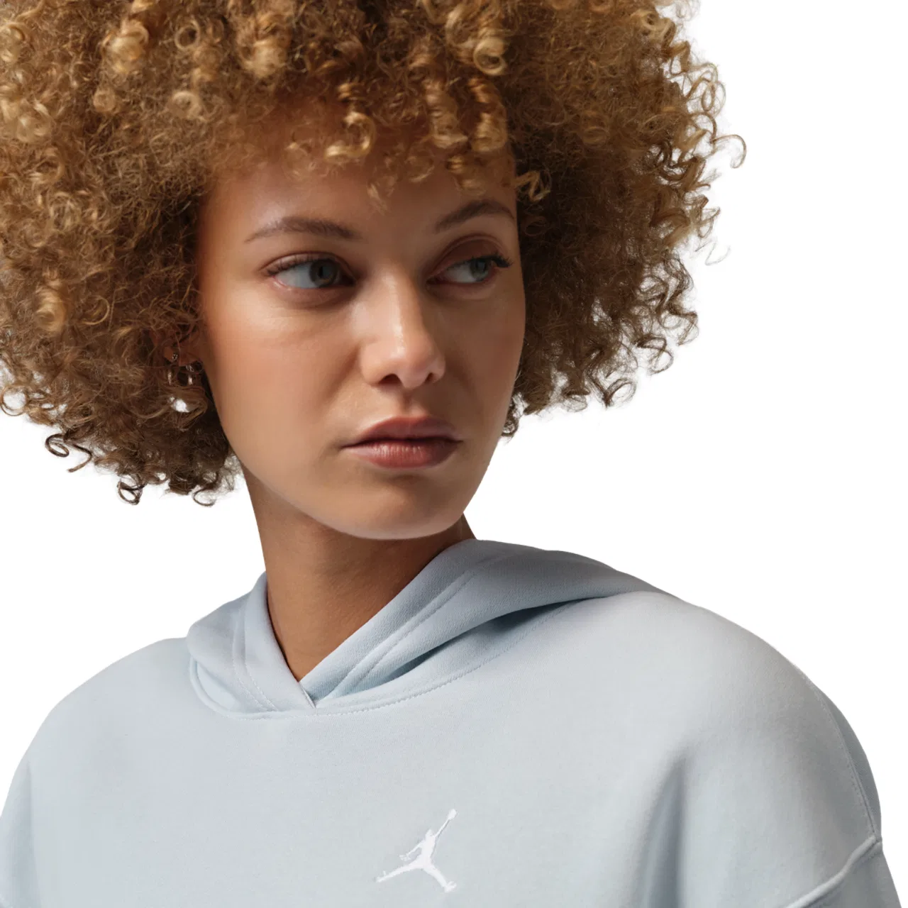 Женская толстовка Brooklyn Fleece Pullover Jordan, цвет Aura/White — фото 3